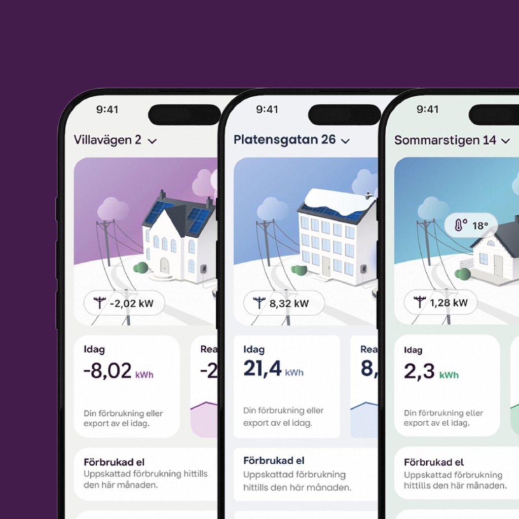 Power App with the energy company's brand