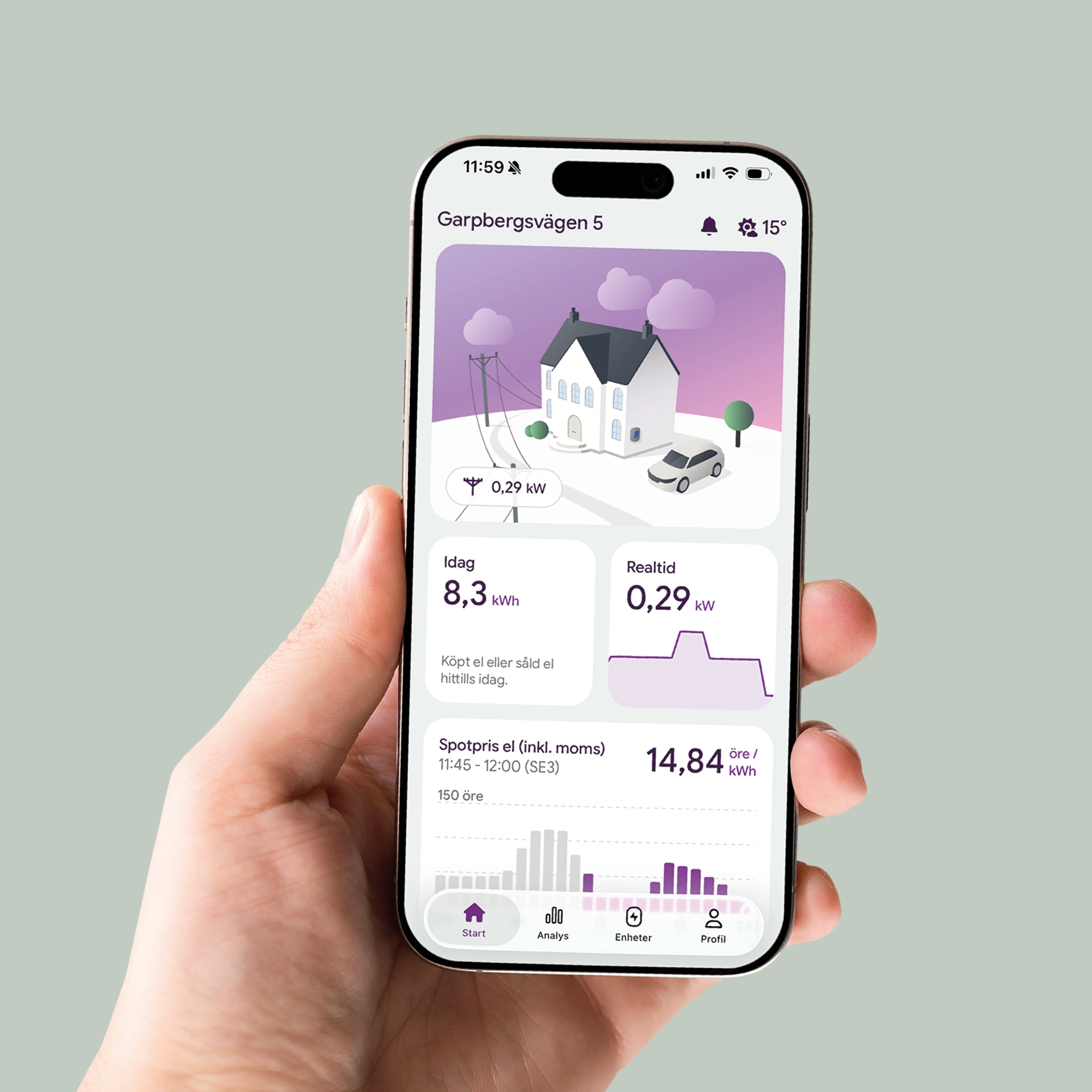 Power App in the customer's phone