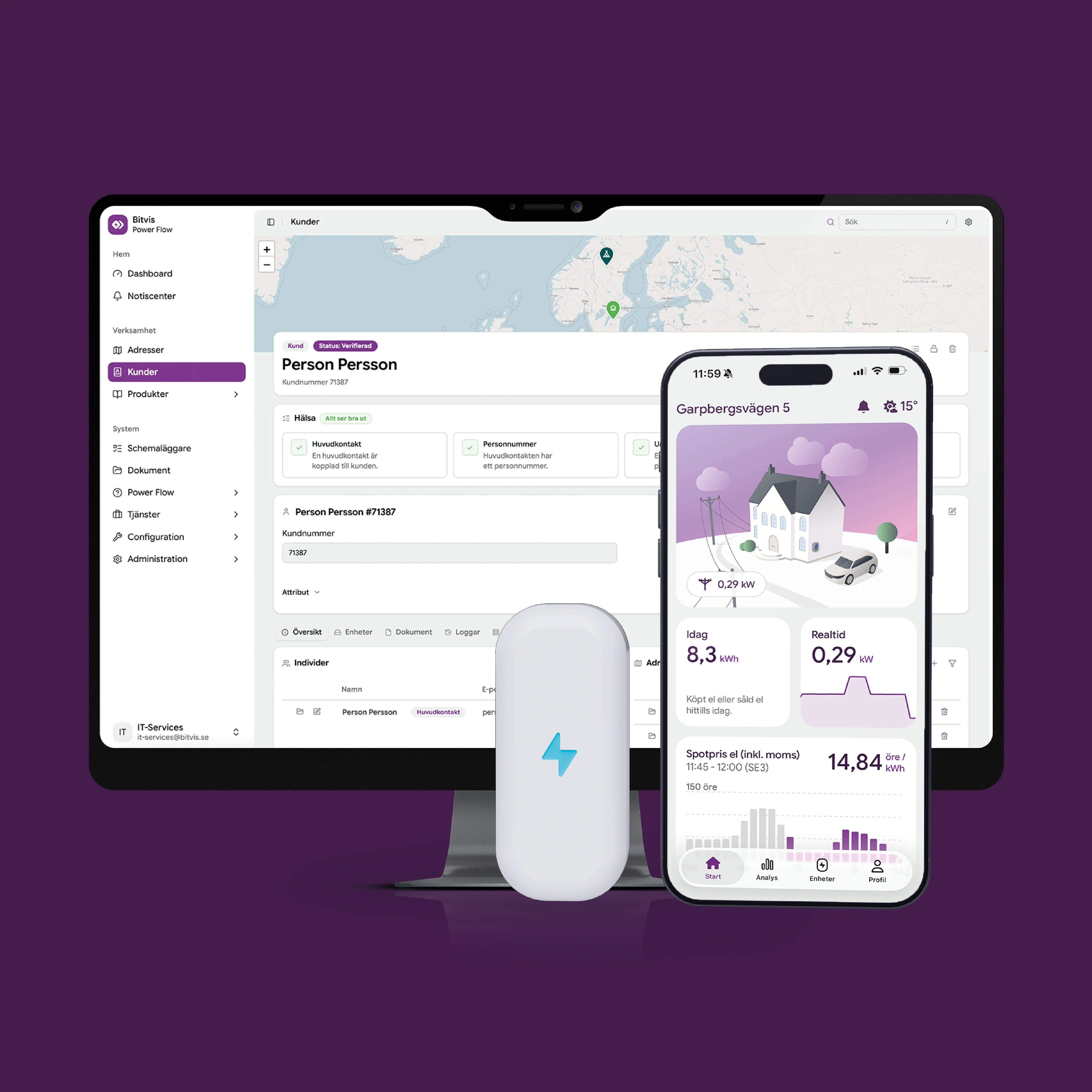 Customer profile in Dashboard, Power App and Power Hub
