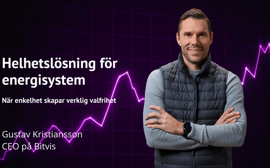 Helhetslösning för energisystem – när enkelhet skapar verklig valfrihet